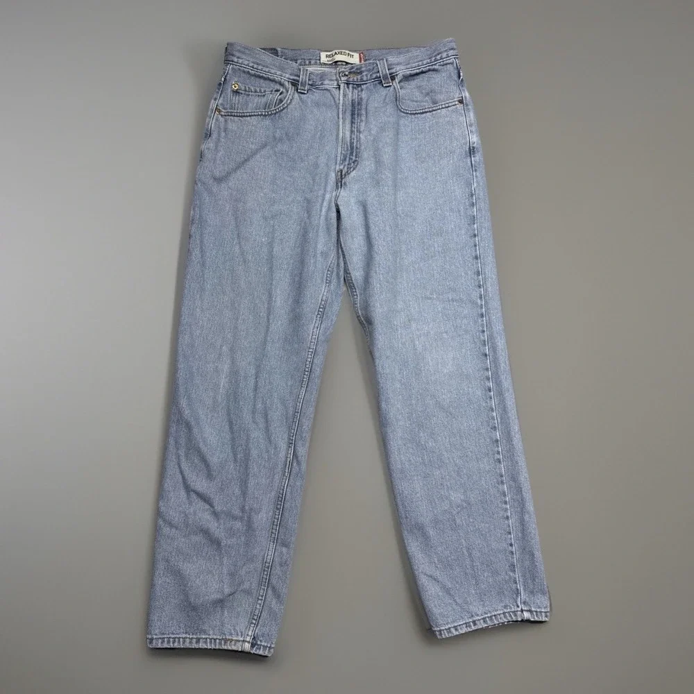 Vintage Y2K Levi's 550 Relaxed Fit Light Wash 36x32 Denim Jeans
